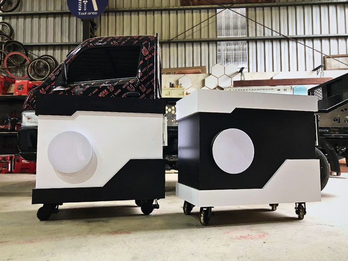 幾何造型攤車